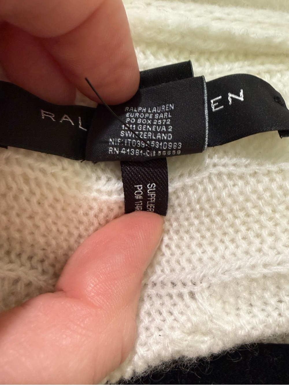 100% Cashmere Ralph Lauren Collection Circle Cardigan Size L Ivory Italian - Picture 9 of 12